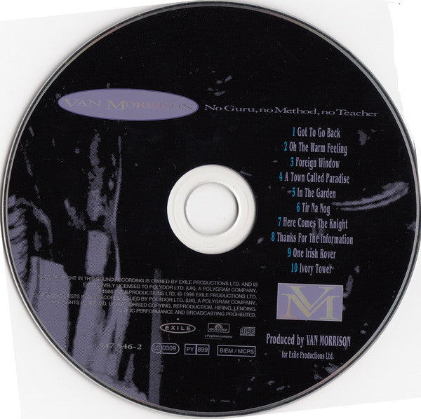 Van Morrison : No Guru, No Method, No Teacher (CD, Album, RE, RM)