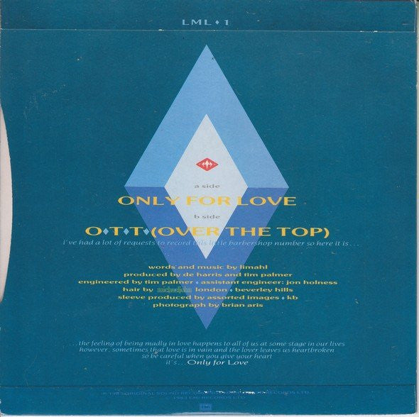 Limahl : Only For Love (7", Single, Kno)