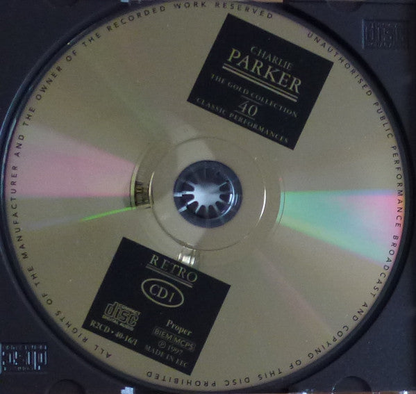 Charlie Parker : The Gold Collection: 40 Classic Performances (2xCD, Comp)