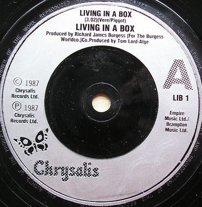 Living In A Box : Living In A Box (7", Single, Sil)