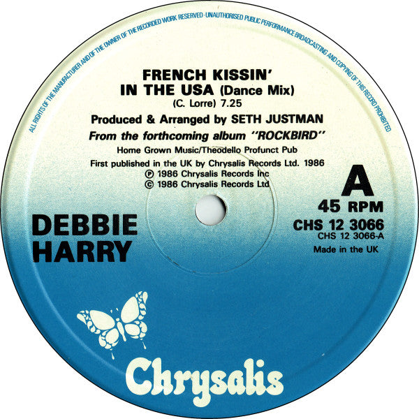 Debbie Harry* : French Kissin' In The USA (12", Single)