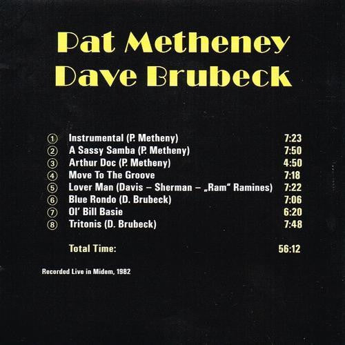 Pat Metheny, Dave Brubeck : A Sassy Samba (CD, Album, Comp)