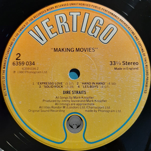 Dire Straits : Making Movies (LP, Album)