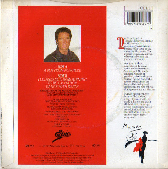 Tom Jones : A Boy From Nowhere (7", Single)