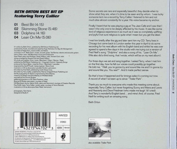 Beth Orton : Best Bit EP (CD, EP)