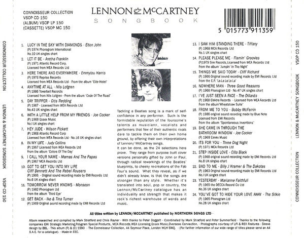 Various : Lennon & McCartney Songbook (CD, Comp)