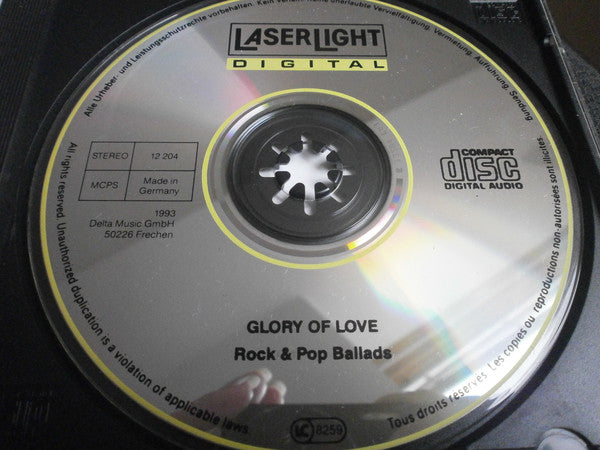Various : Glory Of Love - Rock & Pop Ballads (CD, Comp)
