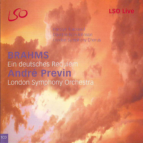 Johannes Brahms / London Symphony Orchestra, André Previn, Harolyn Blackwell, David Wilson-Johnson, London Symphony Chorus : Ein Deutsches Requiem (CD, Album)