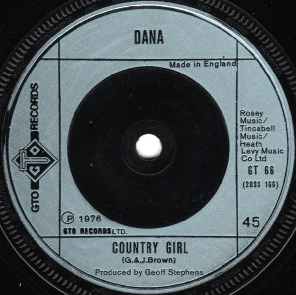 Dana (9) : Fairytale (7", Single)