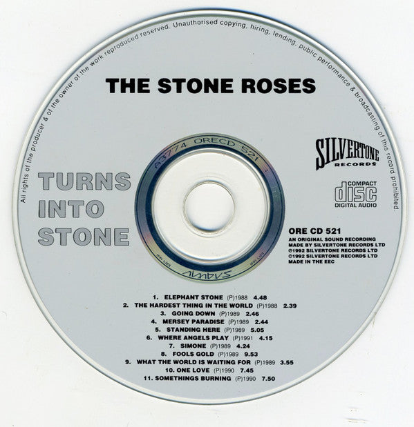 The Stone Roses : Turns Into Stone (CD, Comp, RE, RP)