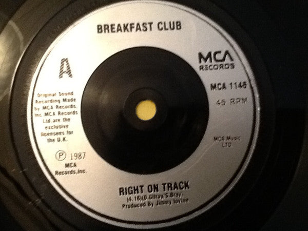 Breakfast Club : Right On Track (7")