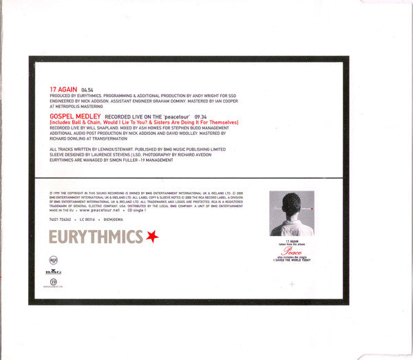 Eurythmics : 17 Again (CD, Single, CD1)