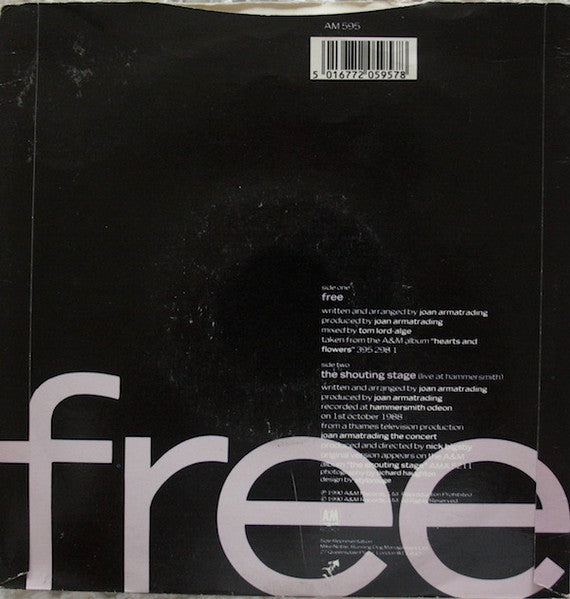 Joan Armatrading : Free (7", Single)