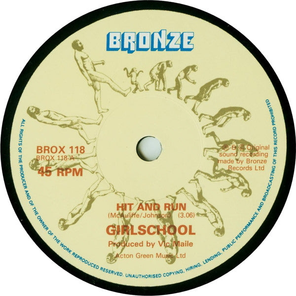 Girlschool : Hit & Run (10")
