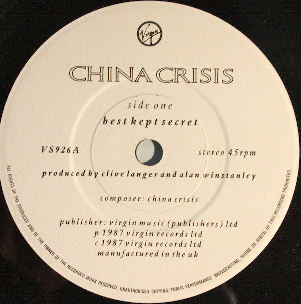 China Crisis : Best Kept Secret (7", Single)