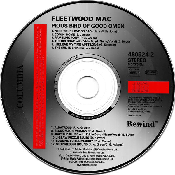 Fleetwood Mac : The Pious Bird Of Good Omen (CD, Comp)