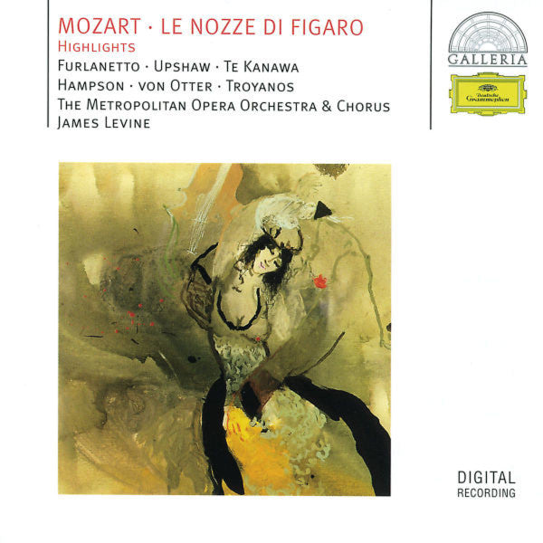 Wolfgang Amadeus Mozart - Ferruccio Furlanetto •  Dawn Upshaw •  Kiri Te Kanawa •  Thomas Hampson •  Anne Sofie Von Otter •  Tatiana Troyanos •  Paul Plishka •  The Metropolitan Opera House Orchestra And Metropolitan Opera Chorus •  James Levine (2) : Le Nozze Di Figaro (Highlights) (CD, Album, RE)