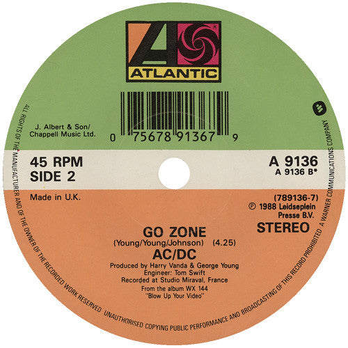 AC/DC : Heatseeker (7", Single, Car)