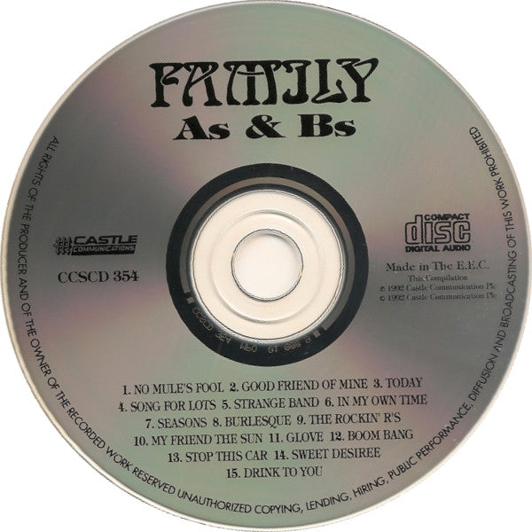 Family (6) : As & Bs (CD, Comp)
