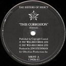 The Sisters Of Mercy : This Corrosion (12", Single, PRS)