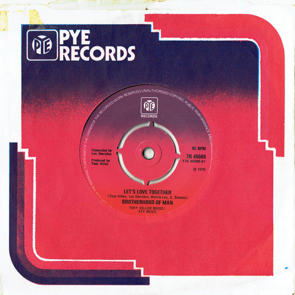 Brotherhood Of Man : Save Your Kisses For Me (7", Single, Pus)