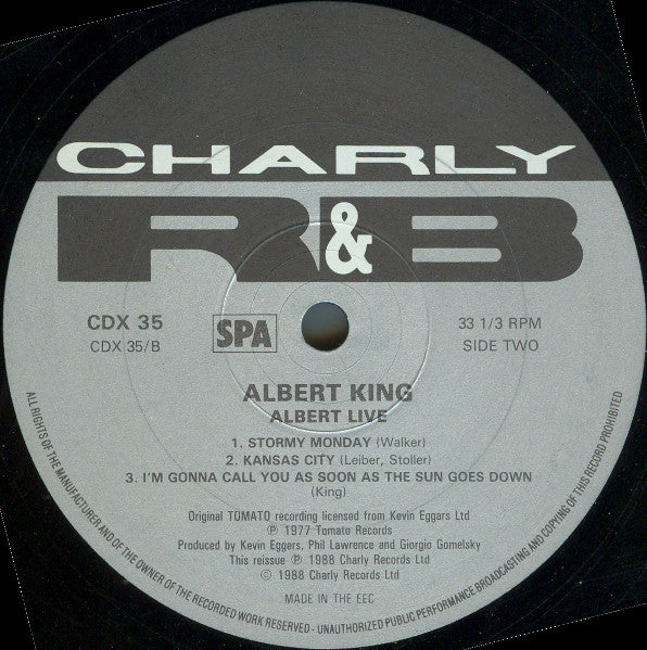 Albert King : Albert Live (2xLP, RE)