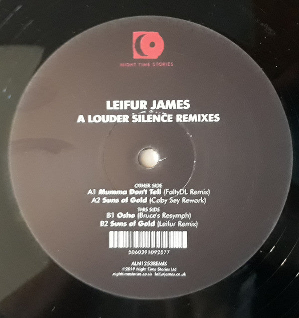 Leifur James : A Louder Silence: Remixes (12", EP, Ltd)