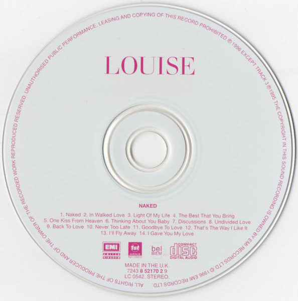 Louise : Naked (CD, Album)