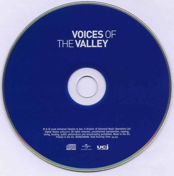 The Froncysyllte Male Voice Choir : Voices Of The Valley (CD, Album)