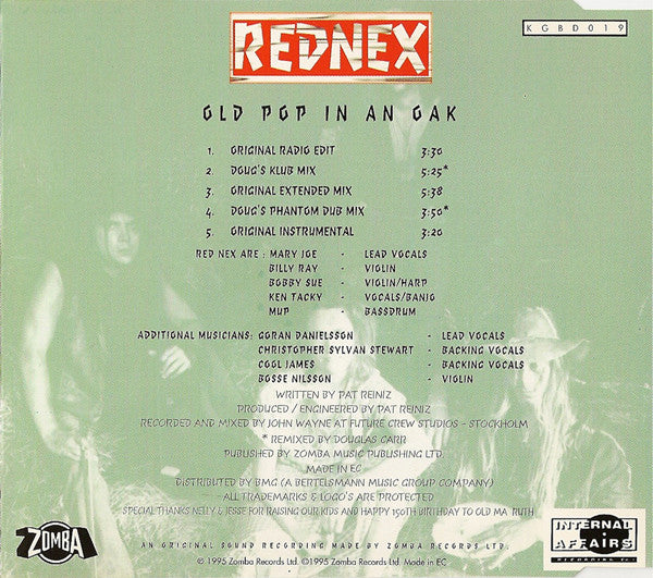 Rednex : Old Pop In An Oak (CD, Single)