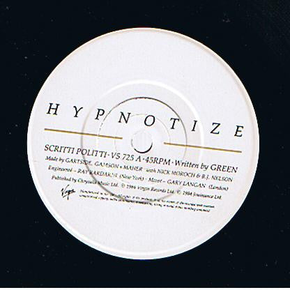 Scritti Politti : Hypnotize (7", Single)