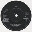 UB40 : Where Did I Go Wrong (7", Single, Bla)