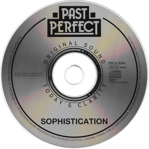 Various : Sophistication (Songs Of The Thirties) (CD, Comp, Mono, RM)