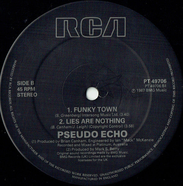 Pseudo Echo : Funky Town (12", Single)