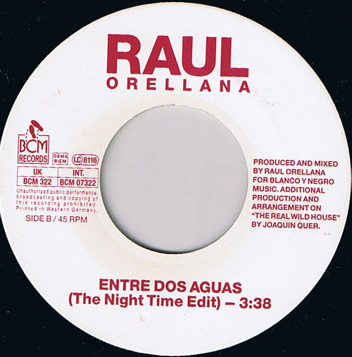 Raúl Orellana : The Real Wild House (7", Single)