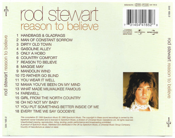 Rod Stewart : Reason To Believe (CD, Comp)