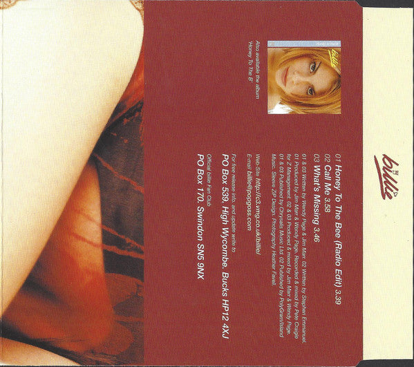 Billie Piper : Honey To The Bee (CD, Single, CD1)