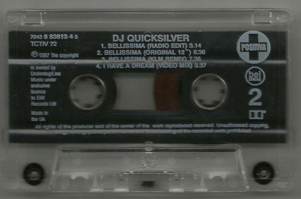 DJ Quicksilver : Bellissima (Cass, Single)