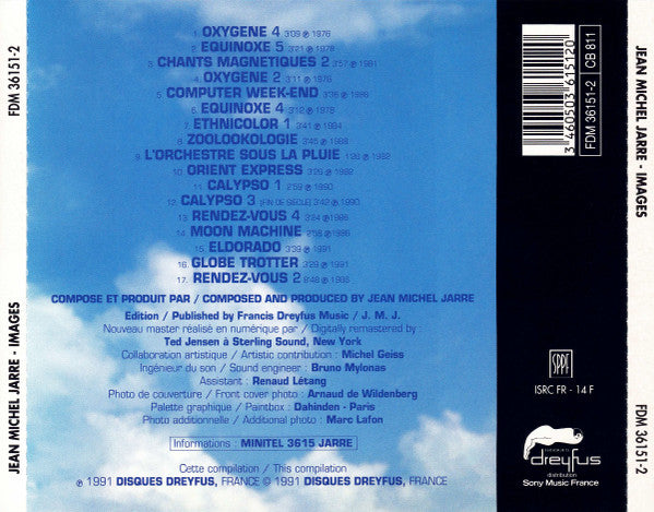 Jean-Michel Jarre : Images: The Best Of Jean Michel Jarre (CD, Comp, RE)