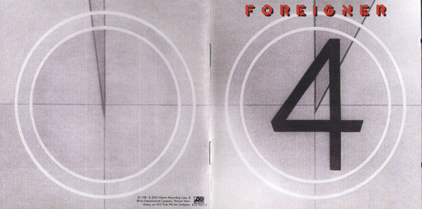 Foreigner : 4 (CD, Album, RE, RM)