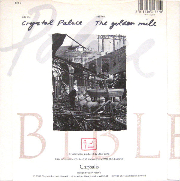 The Bible : Crystal Palace (7", Single)