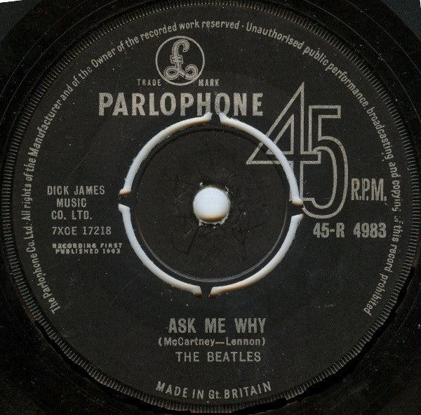 The Beatles : Please Please Me (7", Single, Mono, RP, 2nd)