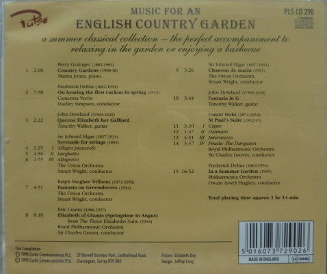 Various : Music For An English Country Garden (CD, Album, Comp)