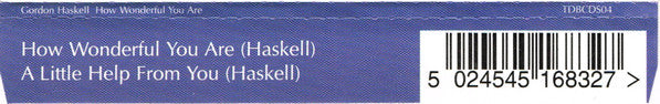 Gordon Haskell : How Wonderful You Are (CD, Single, MPO)