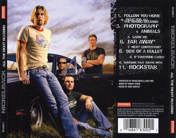 Nickelback : All The Right Reasons (CD, Album)