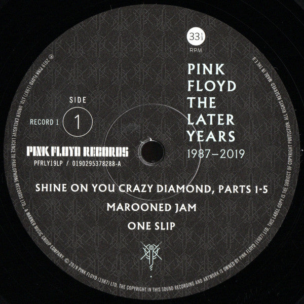 Pink Floyd : The Later Years 1987-2019 (2xLP, Comp, 180)