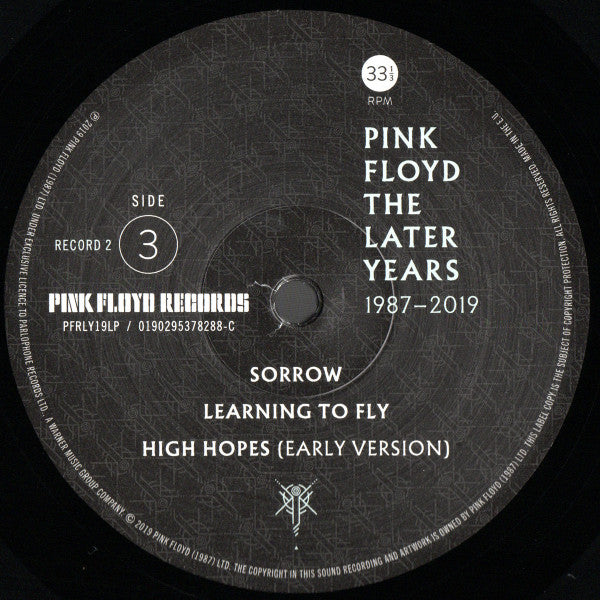 Pink Floyd : The Later Years 1987-2019 (2xLP, Comp, 180)