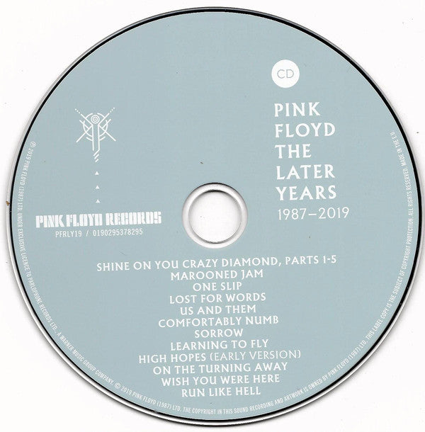 Pink Floyd : The Later Years 1987-2019 (CD, Comp, Dig)