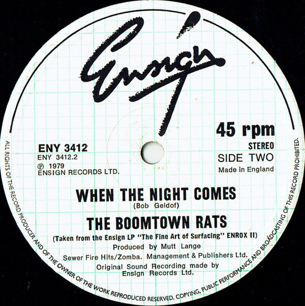 The Boomtown Rats : Someone's Looking At You (12", Single)