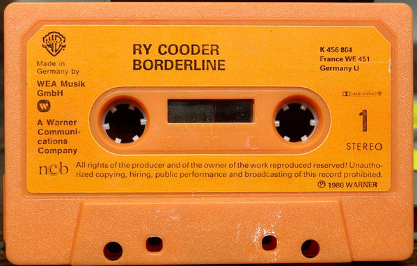 Ry Cooder : Borderline (Cass, Album)